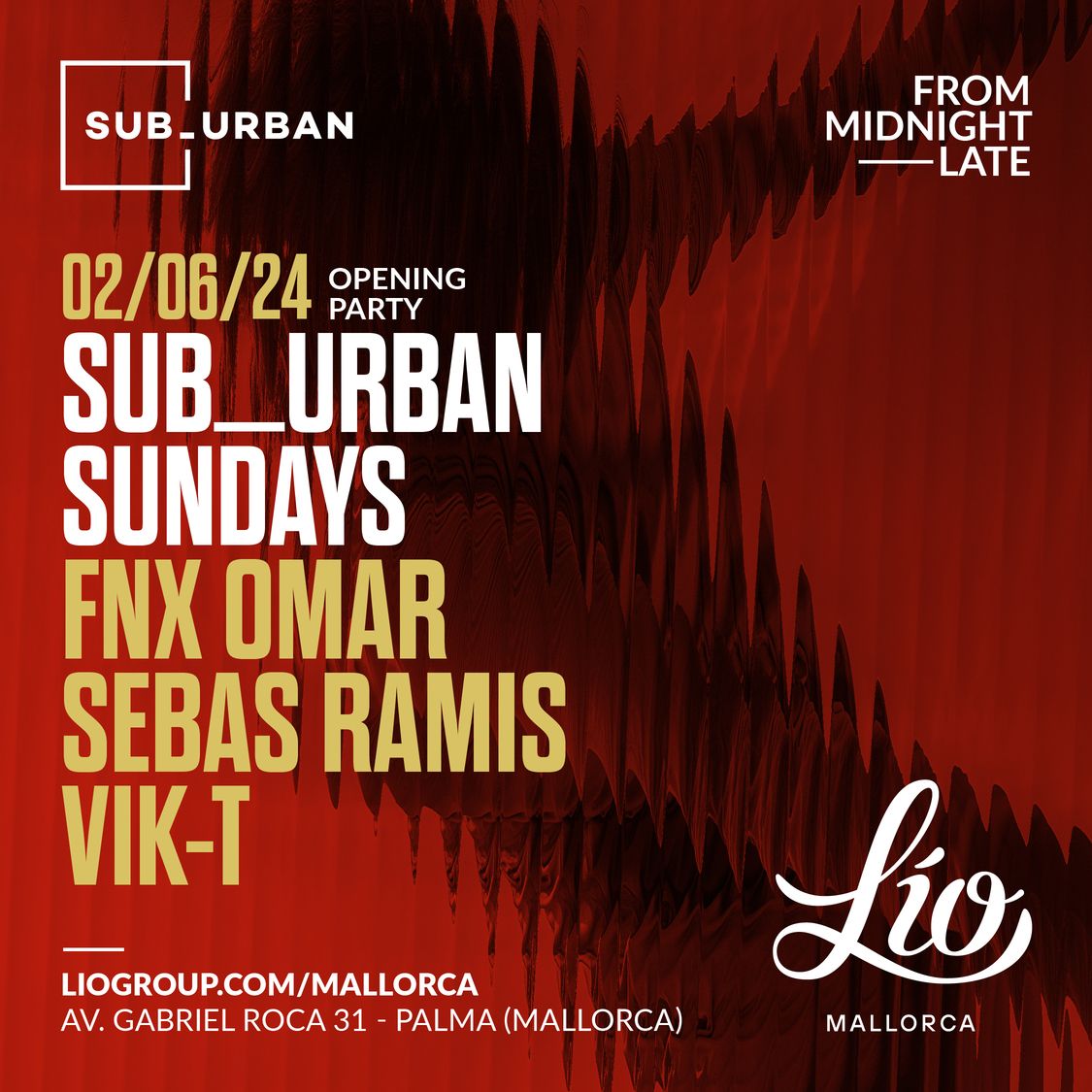 SUB_URBAN MUSIC June 2 at Lío Mallorca